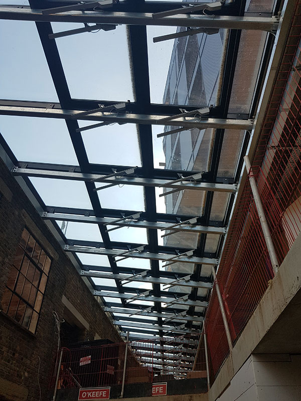 Bespoke design of a roof atrium