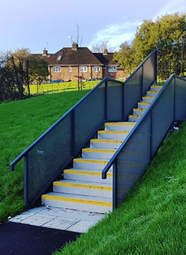 metal steps