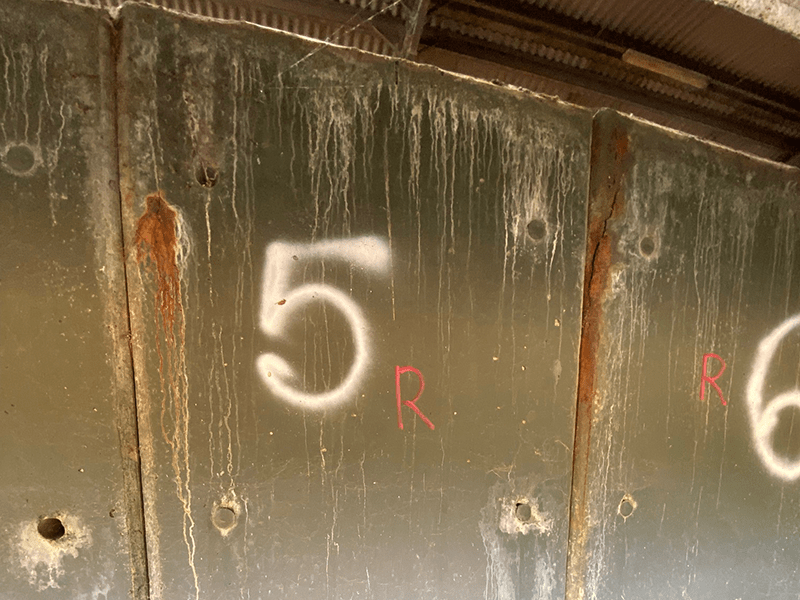 Corroded concrete wall panels