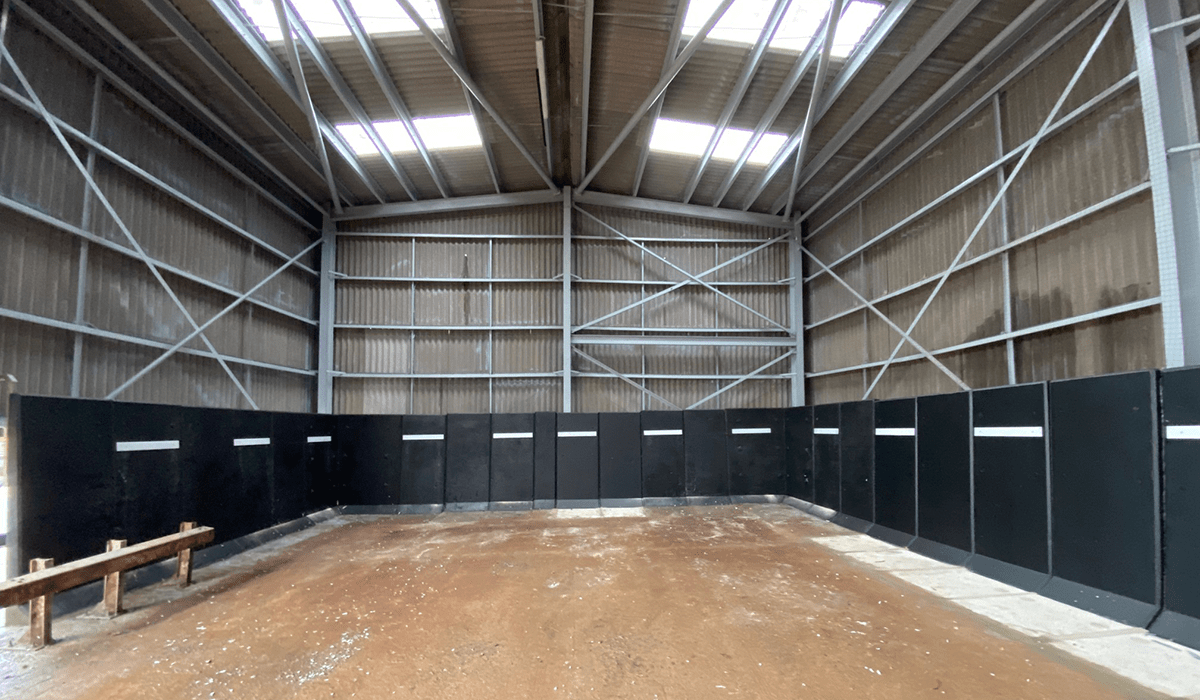 Structural Painting completion and walls painted with height markers