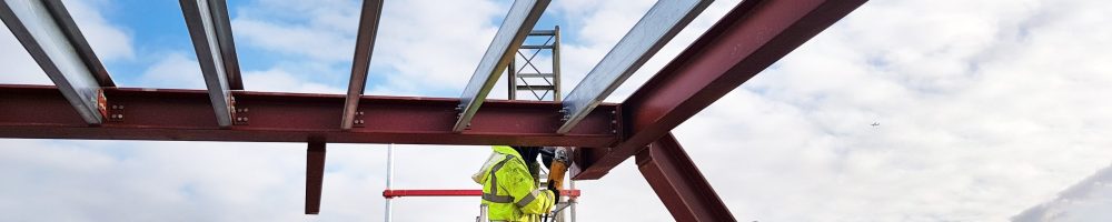 Fitting structural steel beams Fitting structural steel beams